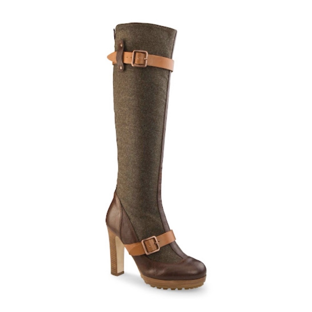 Ugg Collection Aniela Leather Wool high heeled boots - Picture 15 of 15